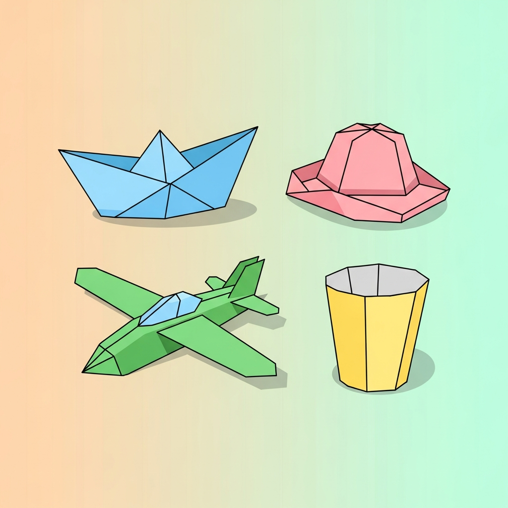 Простые фигурки оригами