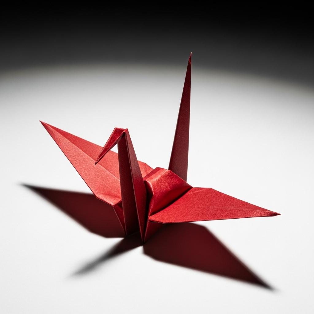 Бумажный журавлик