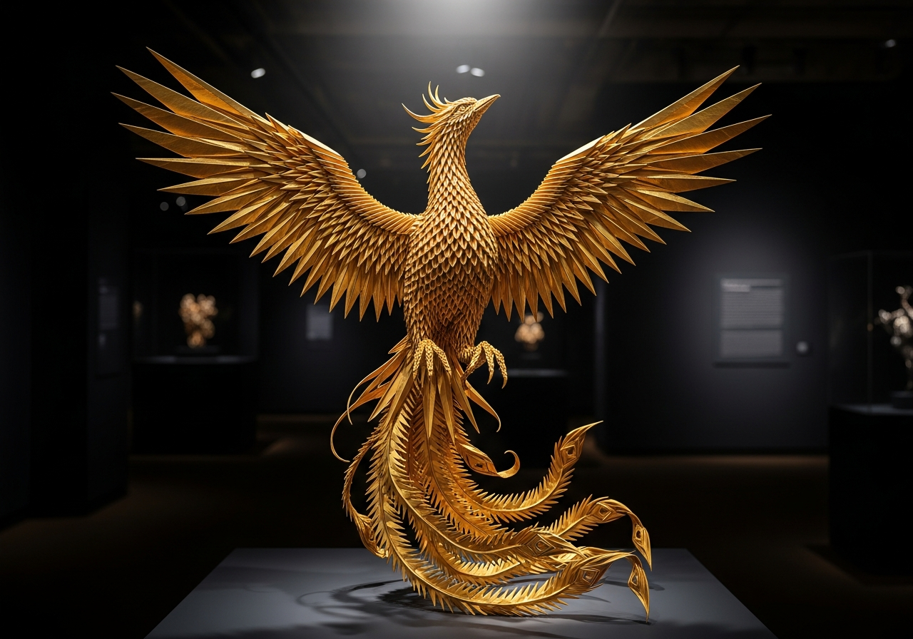 Феникс оригами