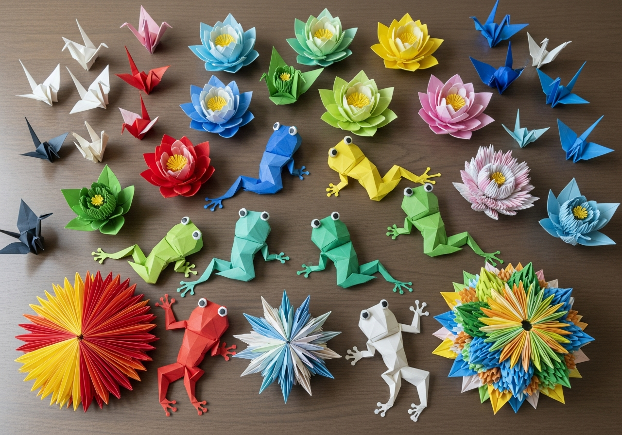 Коллекция оригами от учеников