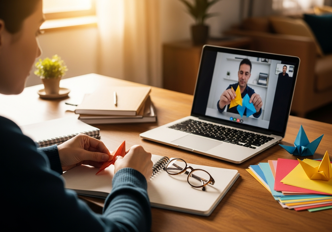 Онлайн-урок оригами дома