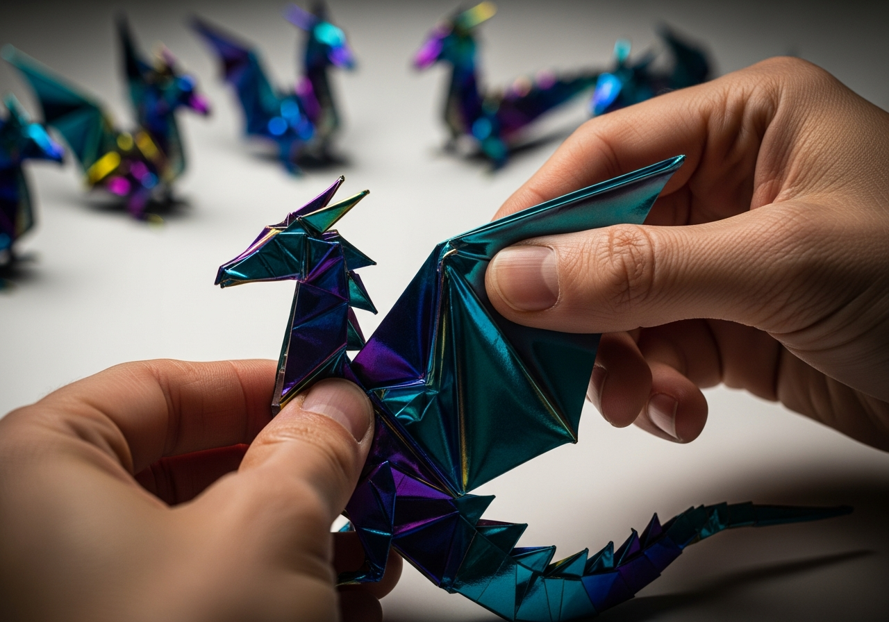 Демонстрация техники оригами